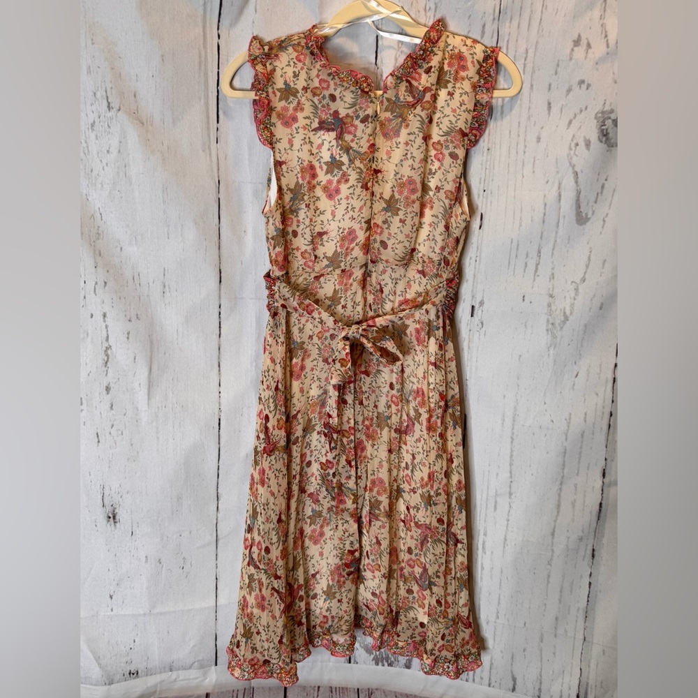 Rabbit, Rabbit, Rabbit Floral Sleeveless Dress Women's size 12 - Picture 8 of 15
